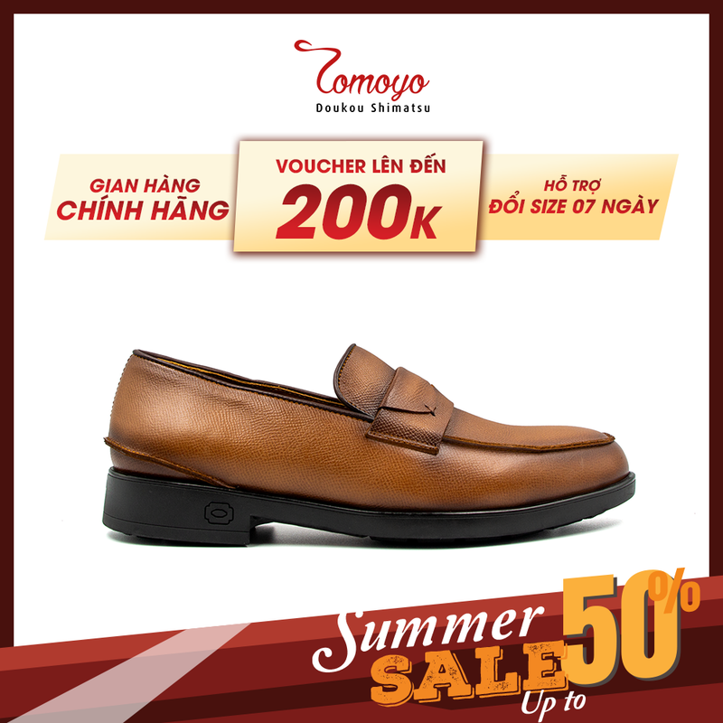 Giày Tây Nam Không Dây Loafer Tomoyo TMN24403