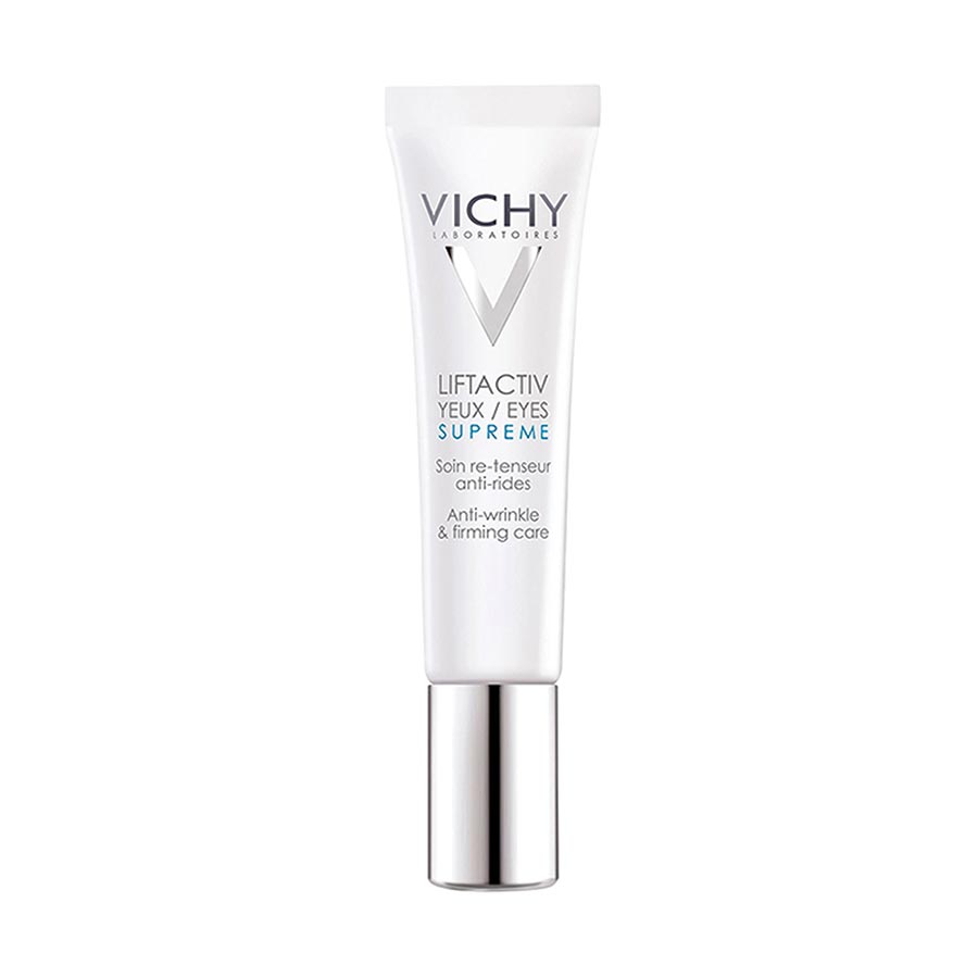 Kem dưỡng giúp giảm nếp nhăn &amp; săn chắc da vùng mắt Vichy Liftactiv Eyes Supreme Global Anti-Wrinkle &amp; Firming Care 15ml