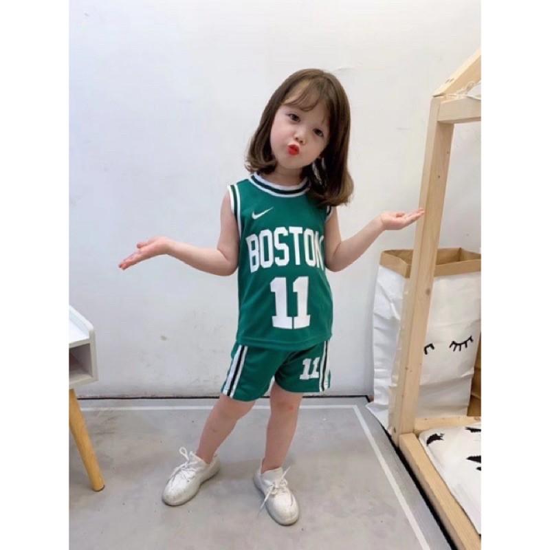 Bộ ba lỗ bóng đá thể thao bé trai bé gái