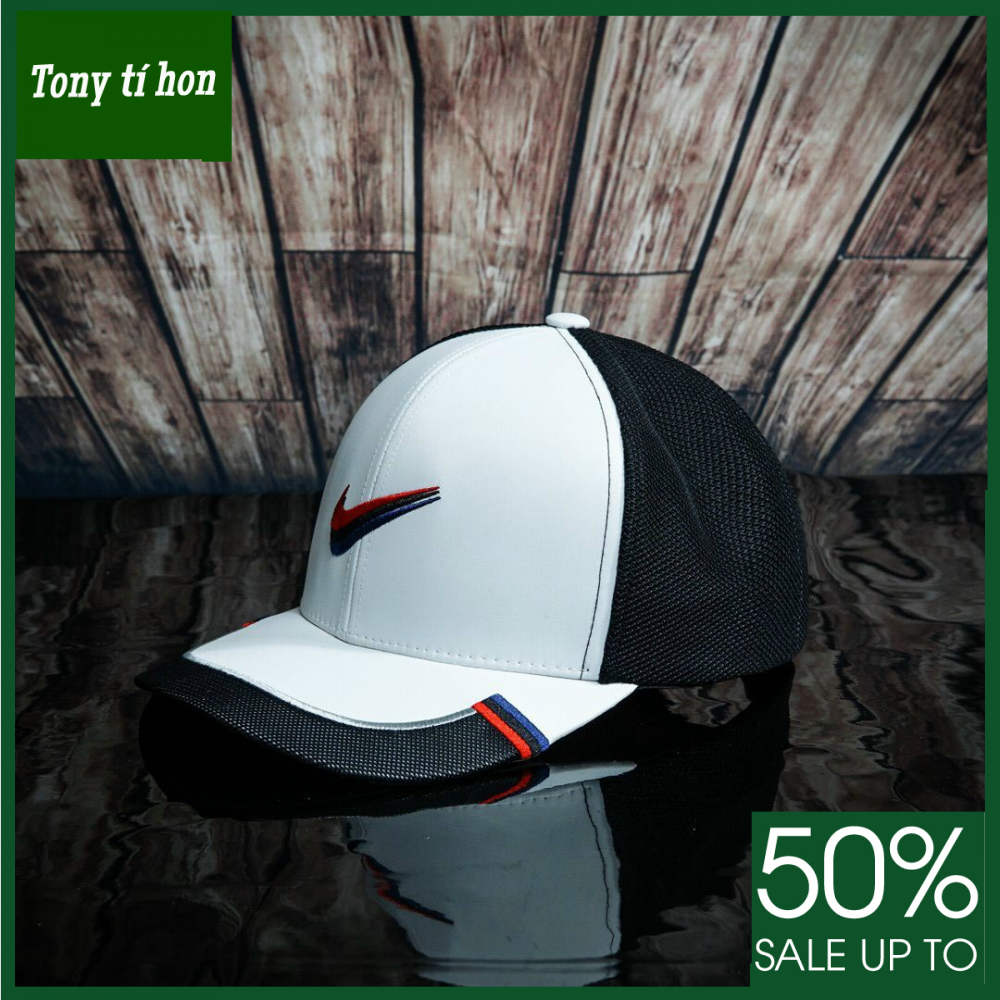 Tony tí hon - Mũ/nón kết lưỡi trai thời trang nam nữ Golf trắng phối lưới đen hàng hiệu cao cấp, đẹp - freeship