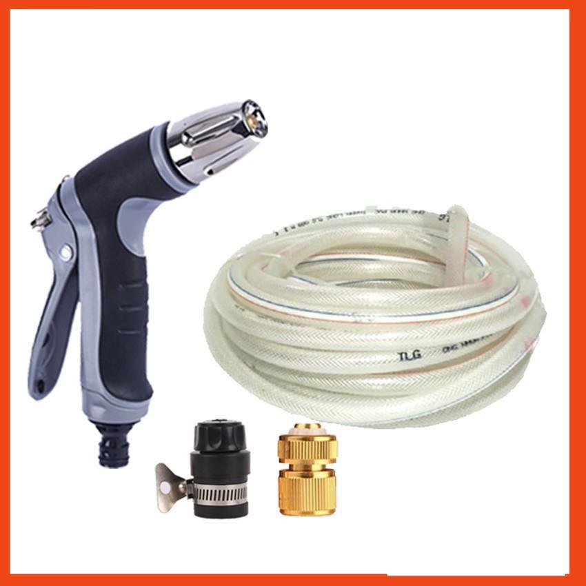 Bộ dây và vòi xịt tăng áp rửa xe tưới cây 15M  206817