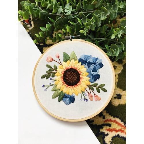 DIY TỰ THÊU HOOP TRANG TRÍ- KIT NGUYÊN LIỆU THÊU CỔ PHONG- BÁCH HÓA NA NA