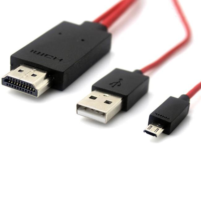 Cáp Chuyển Tín Hiệu Từ Cổng Micro Ra Hdmi MHL Full Hd