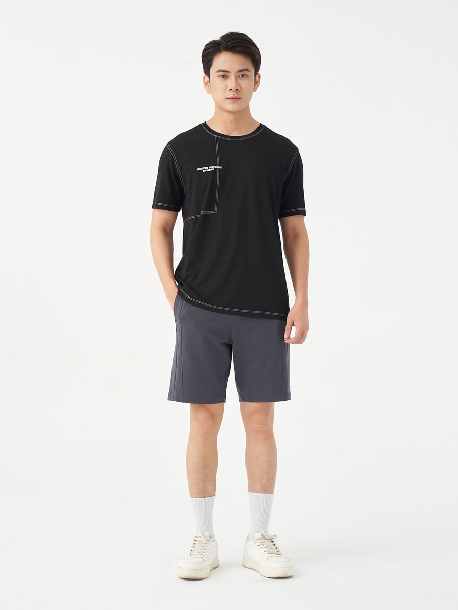 Áo Thun Nam Cổ Tròn Tay Ngắn 5S FASHION, In Trẻ Trung, Họa Tiết Chần Chỉ Nổi Bật (ATS24022)