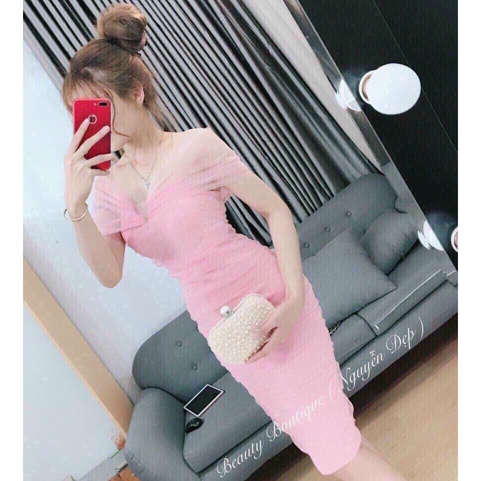 Đầm body lưới tôn dáng siêu thời trang