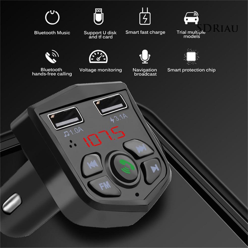 Tẩu Sạc Trên Xe Hơi Qcdz Kết Nối Bluetooth