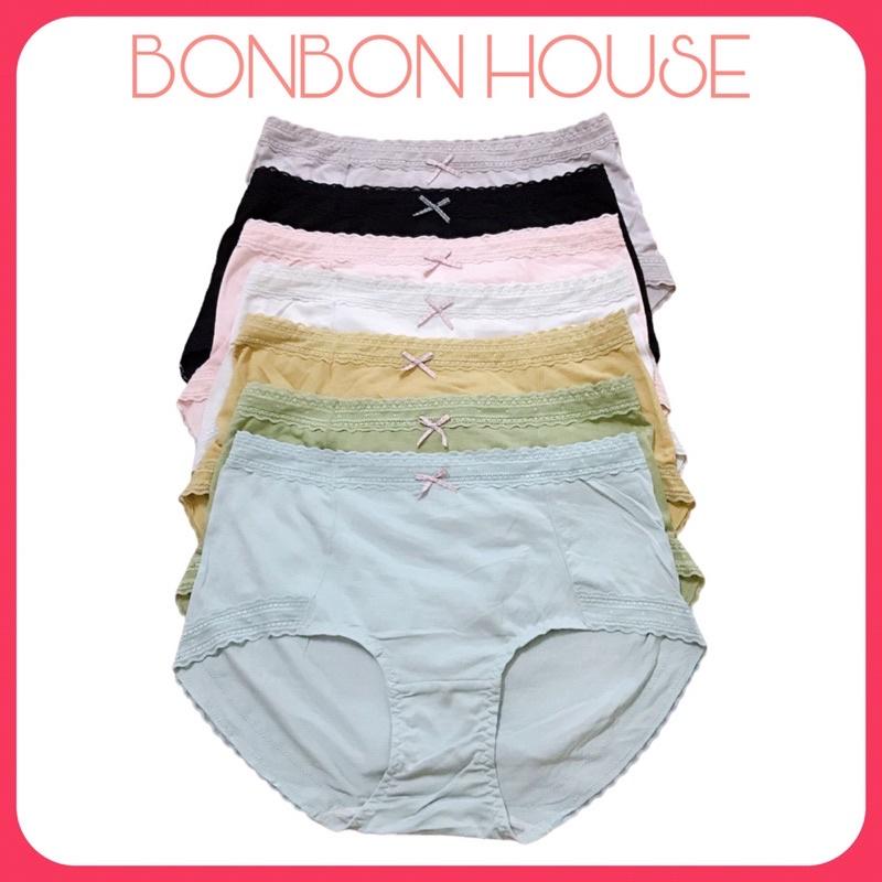 Quần Lót Thun Cotton Big Size Cạp Cao Phối Ren