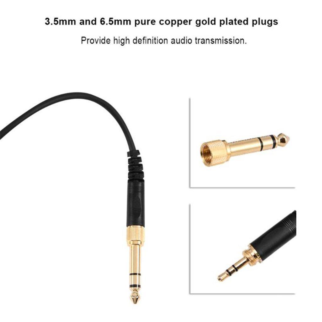 Headphone Cord 1m/3.28ft Spring Cable Wire Plug for DT 770 Pro