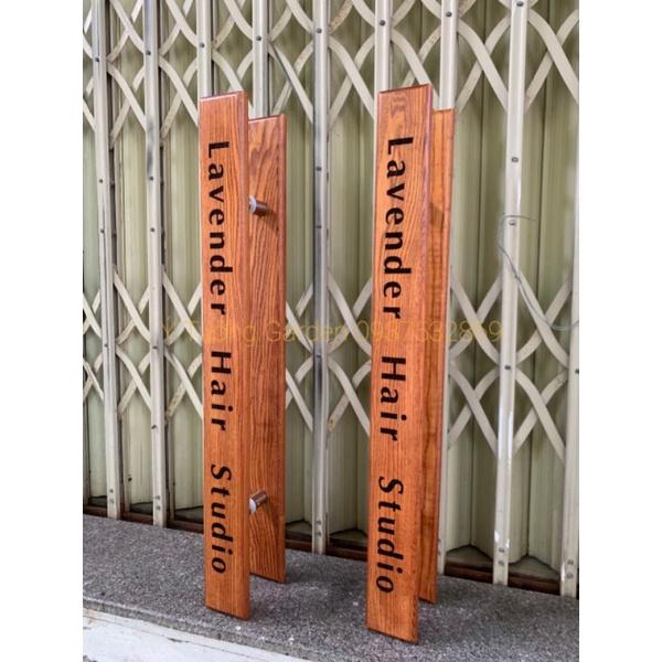 Tay nắm gỗ cửa kính cường lực