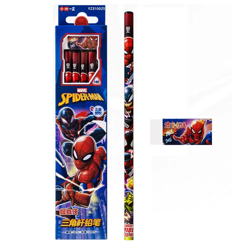 Ligen - Vỉ 12 Viết Chì HB Spiderman 310029