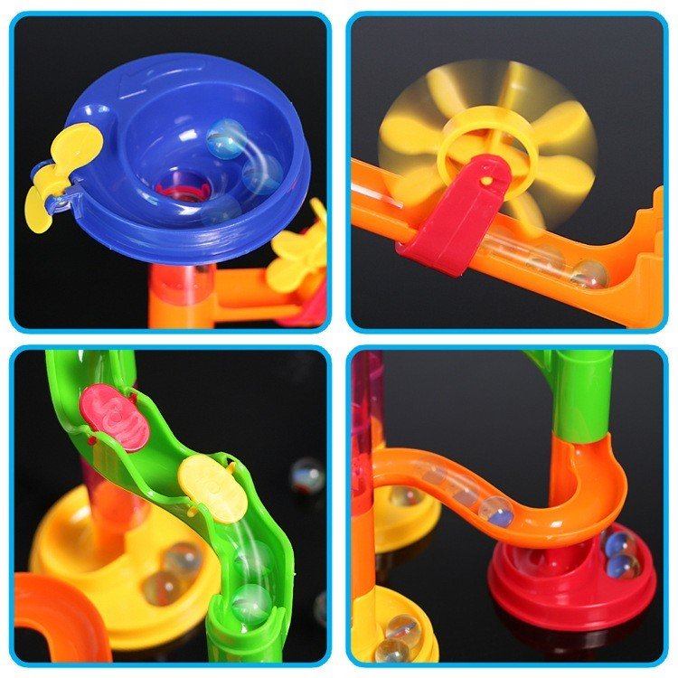 Đồ Chơi Lăn Bi Lắp Ráp Marble Run 105 Chi Tiết Vui Nhộn