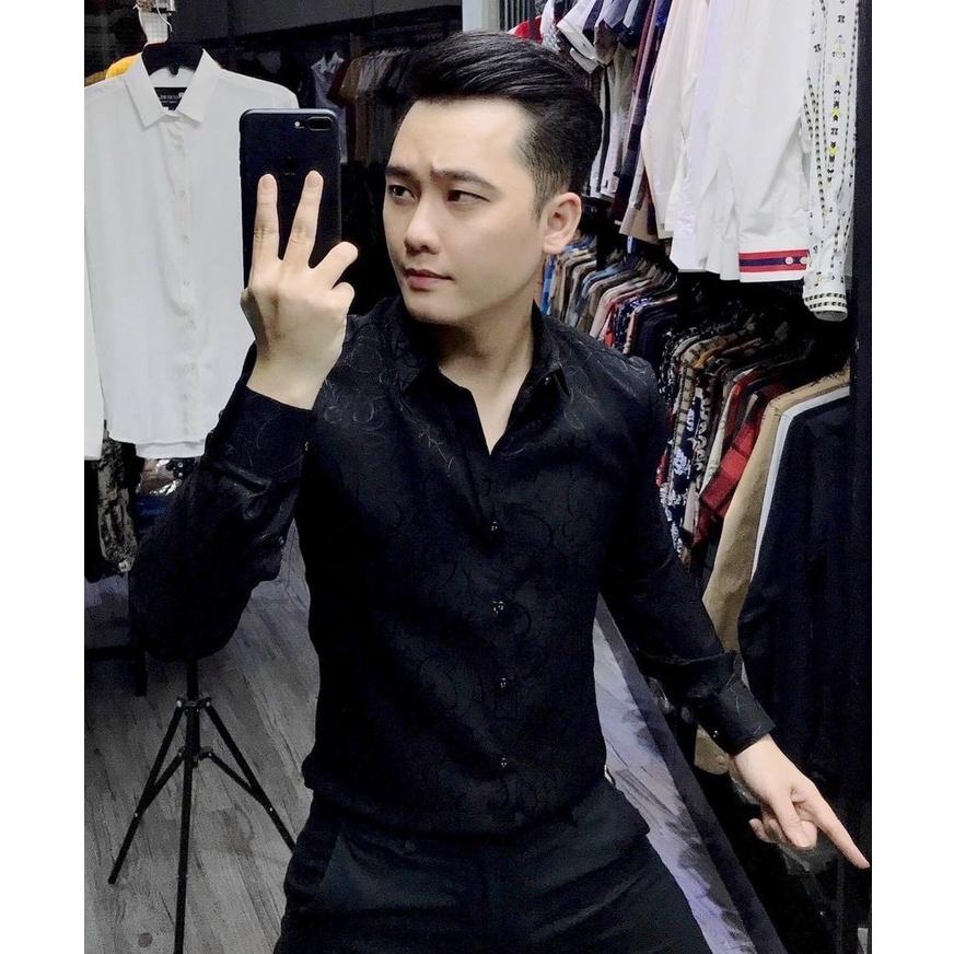 Áo sơ mi nam nữ họa tiết cao cấp vải lụa thái xịn siêu co dãn mẫu mã mới nhất Phuongnamshop20 01t