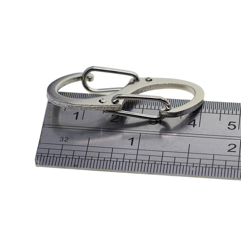 20 Pcs S-Shape Double Carabiner Clip Spring Snap Hook Carabiners Keyring Keychains Accessories