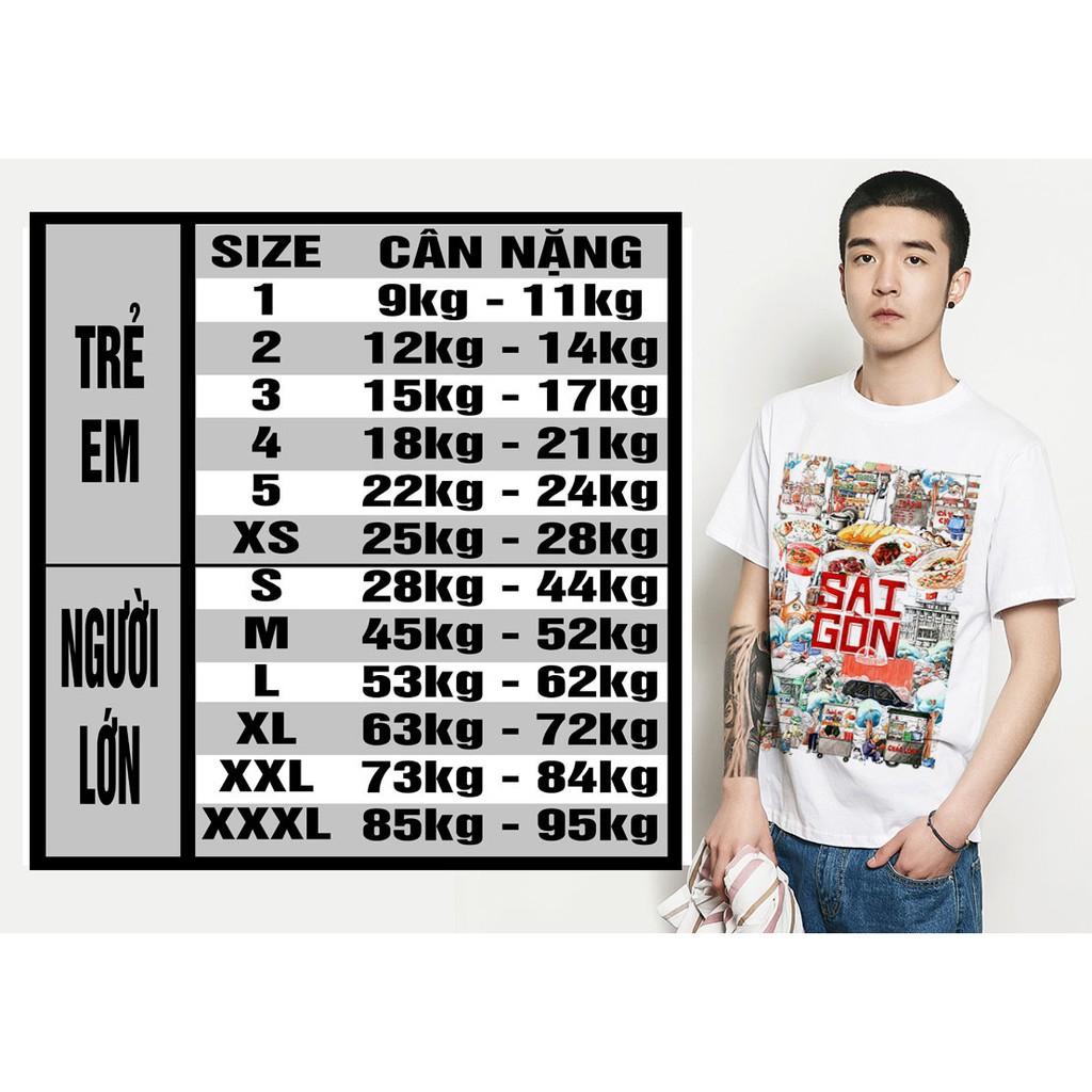 Áo thun bán lẻ giá sỉ Team Sài Gòn Nam Nữ