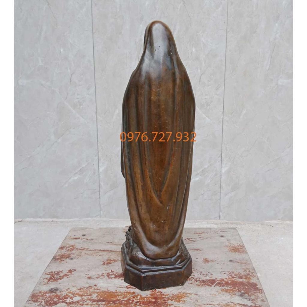 Tượng đức mẹ Maria bằng đồng cao 32cm, bán tượng thiên chúa giáo