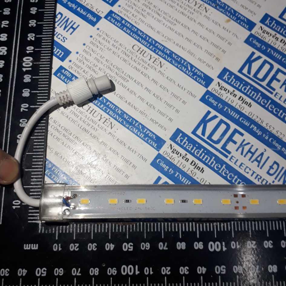 Led thanh nhôm ngoài trời 1 màu JX-XXD-02, 24V, 1m, 2cm kde2702