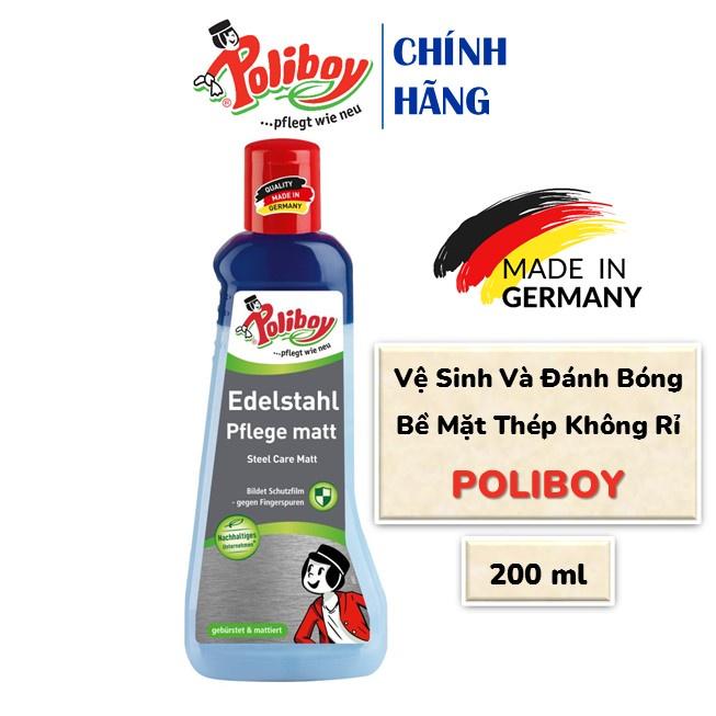 Dung Dịch Làm Sạch Thép Kim Loại POLIBOY Vệ Sinh Kính Và Nhôm, Chống Bám Vân Tay 200ml