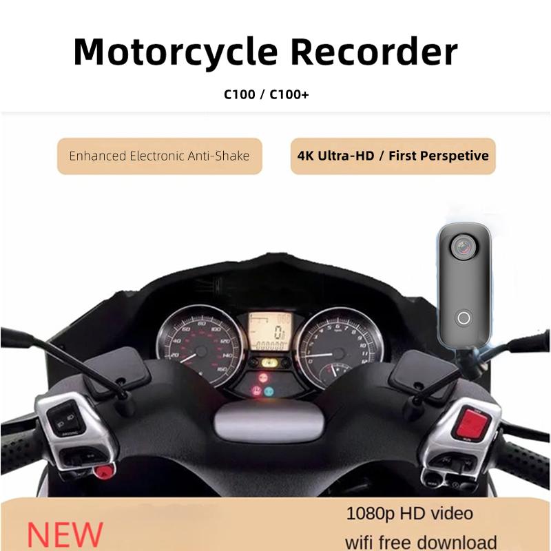 Đầu ghi DV xe máy C100 chống rung chống nước Thể thao ngoài trời Thumb Cam Sports