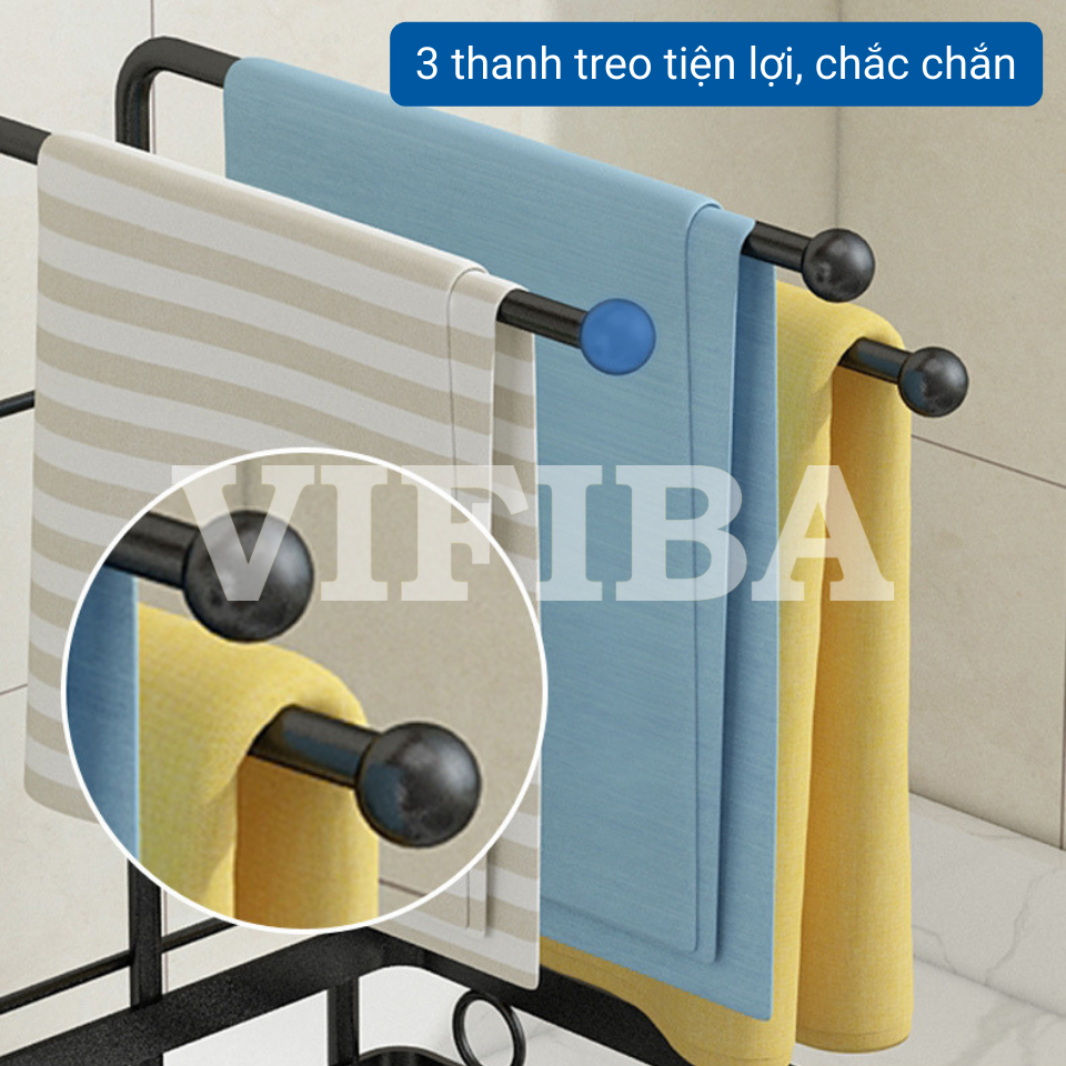 Giá Kệ Để Đồ Dùng Rửa Chén Bát Nhà Bếp VIFIBA, Kệ Ráo Nước Bằng Thép Carbon Không Gỉ Chính Hãng