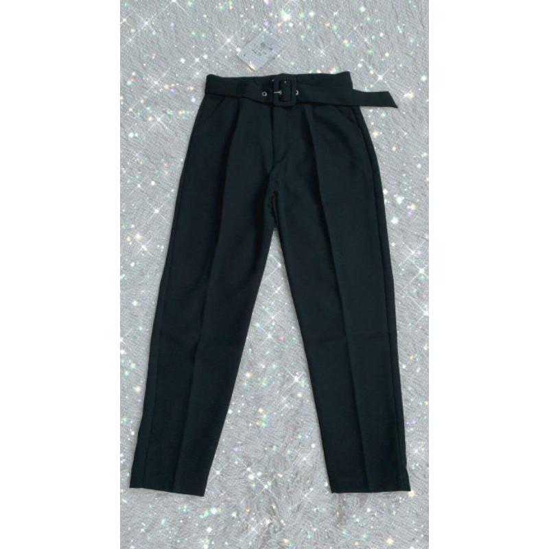 Quần baggy công sở cạp cao kèm đai loại 1 siêu hot