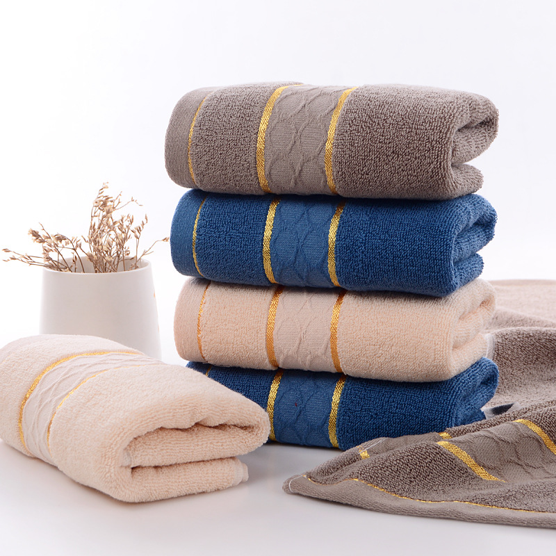 Khăn Mặt Khăn Tắm 34x75cm Cotton Cao Cấp Êm Mềm Thấm Hút Nước Nhanh Khô
