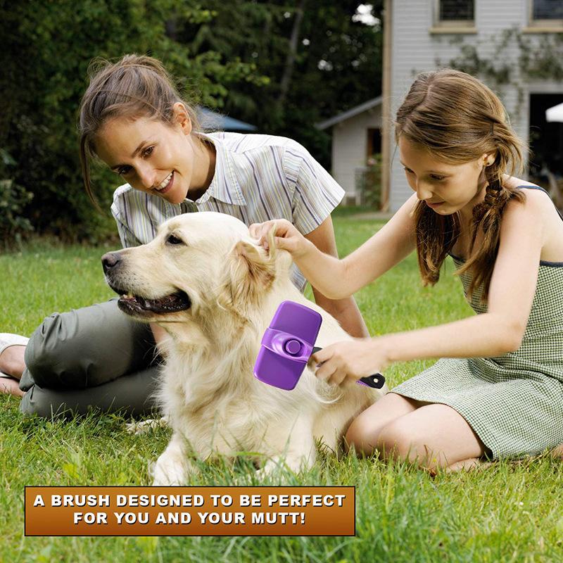 Bàn chải trượt tự làm đẹp cho chó, mèo - bàn chải chó cuối cùng để rụng tóc