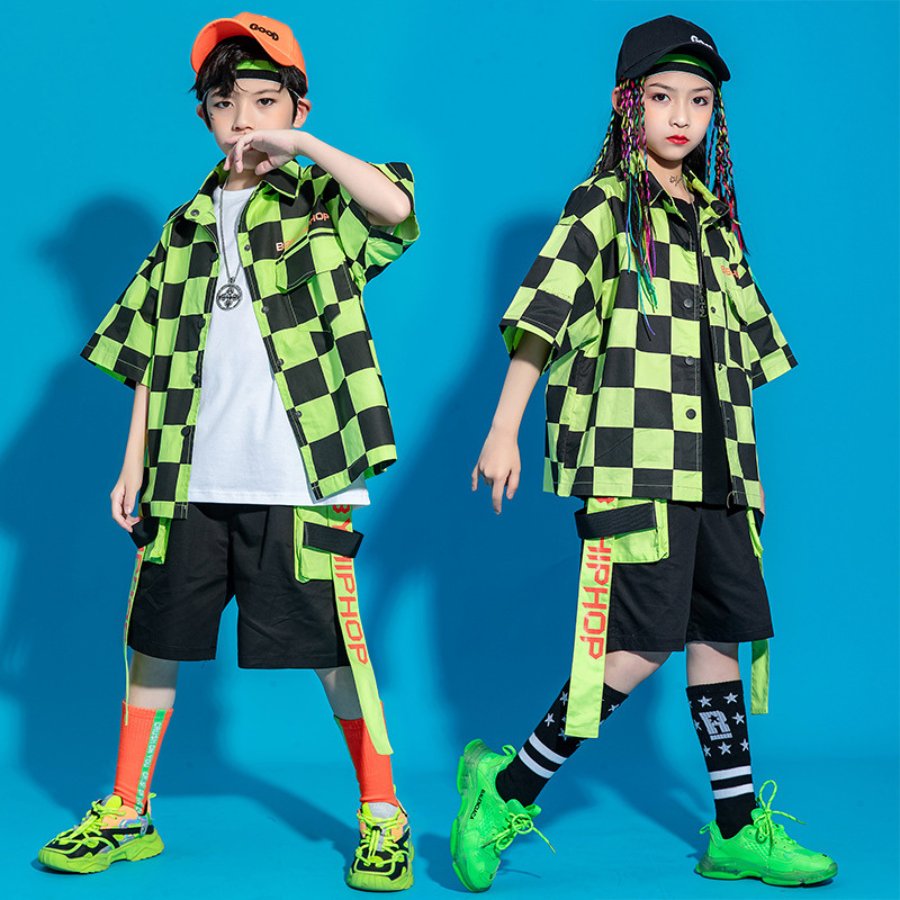 Set Unisex bé trai bé gái phong cách hiphop chất thô BUS005C