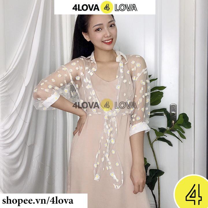 Áo khoác cardigan nữ lửng mỏng 4LOVA freesize kiểu dáng thời trang sành điệu