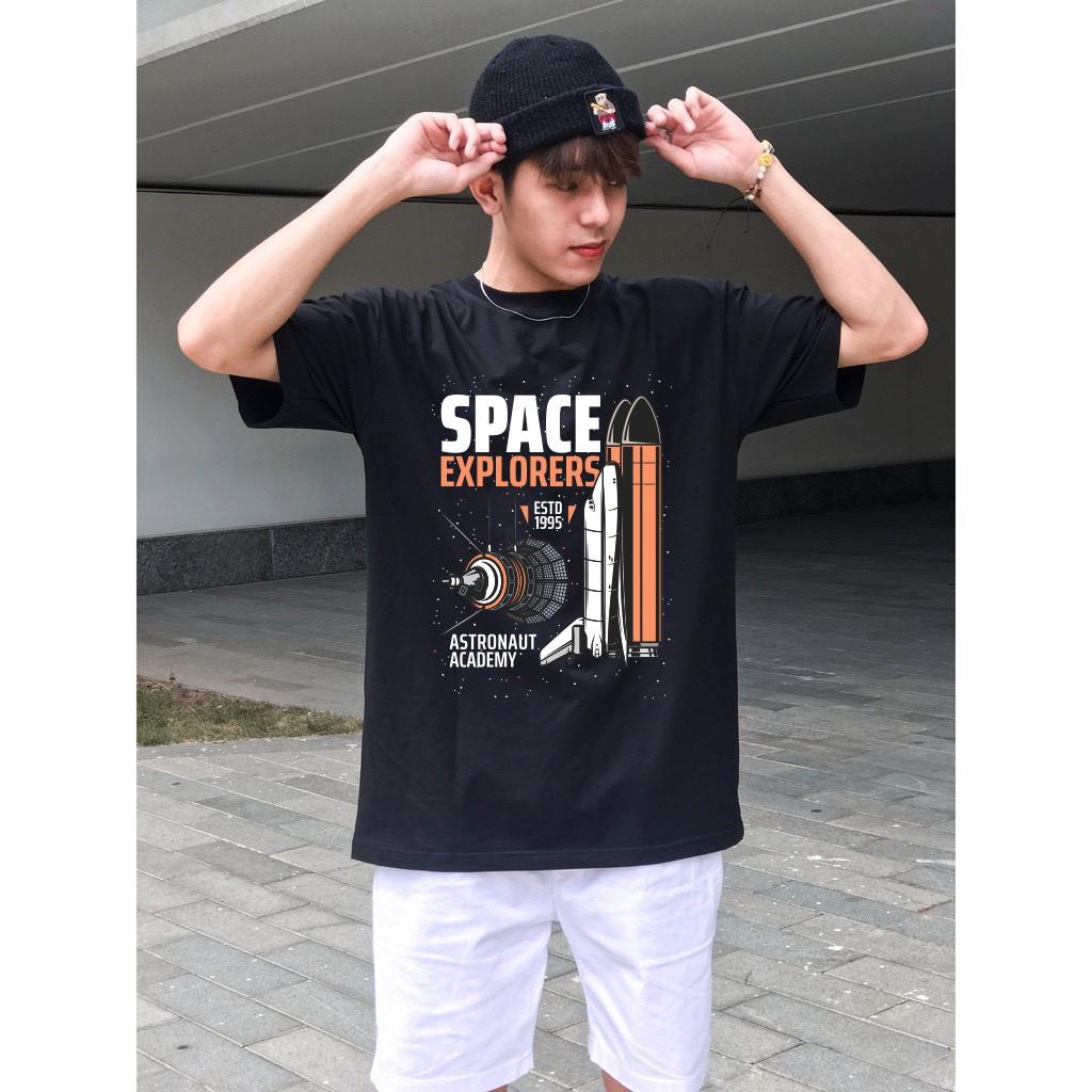 Áo Thun Cotton 100% Form Rộng - Space Explorers