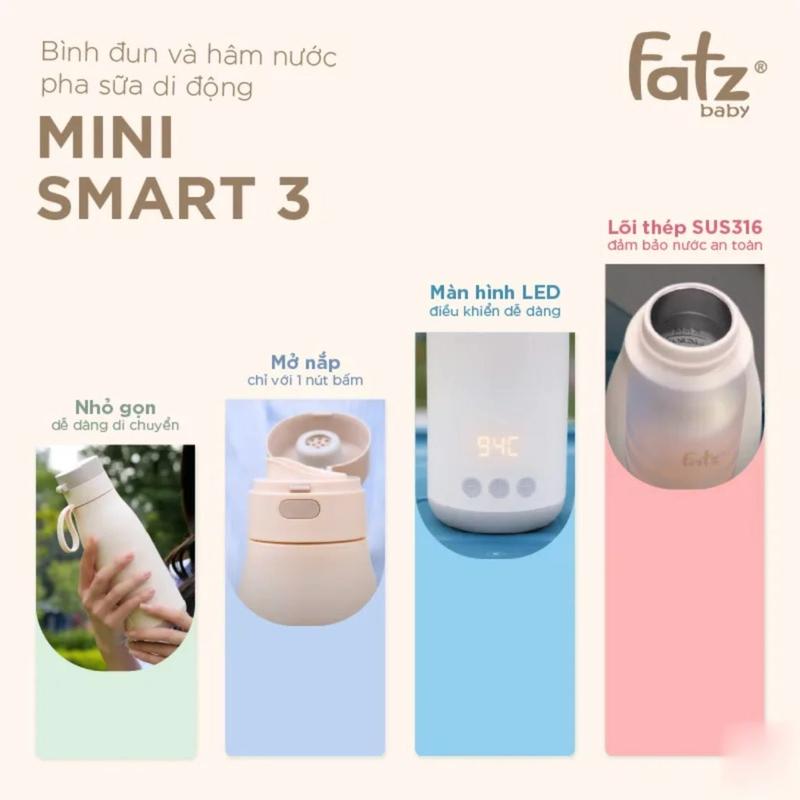 Bình Đun Nước Pha Sữa Di Động FATZBABY Các Dòng MINI SMART - Hàng Chính Hãng