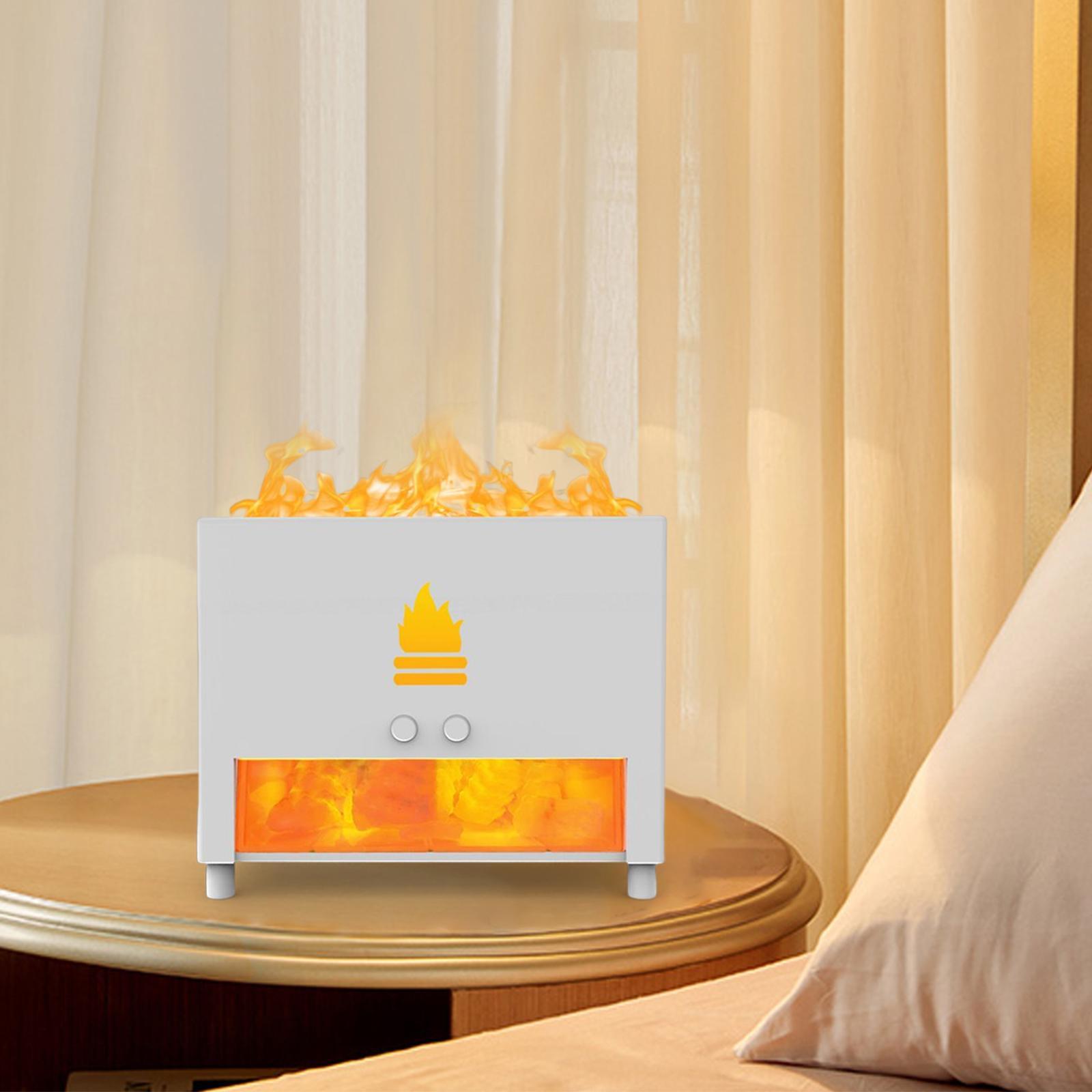 Air Humidifier, Realistic Flame  Maker Essential Oil Dorm Auto Shut Off for Bedroom