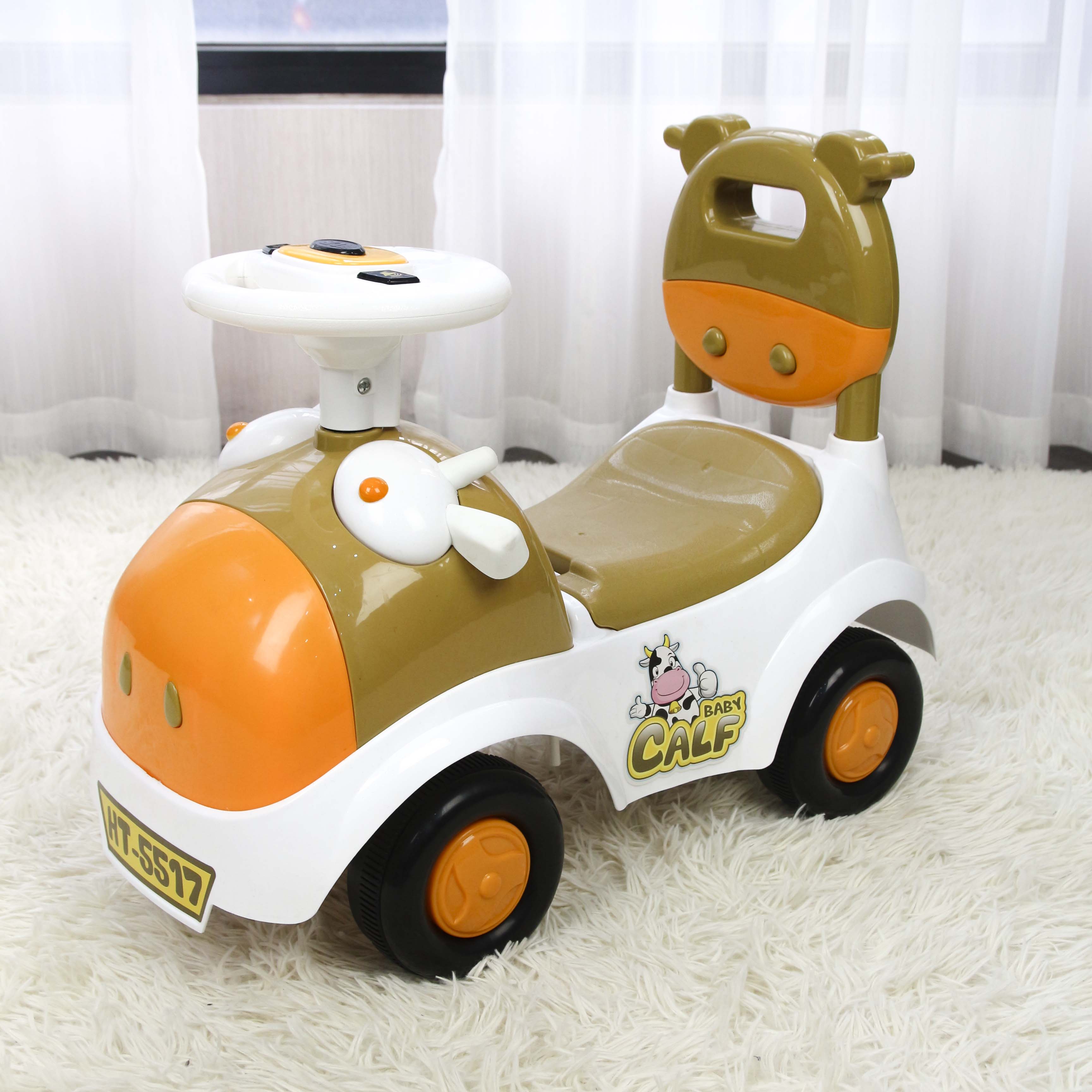 Xe chòi chân kiêm bám tập đi cho bé có đèn nhạc và khoang đựng đồ HT-5526 Toys House, nhựa ABS an toàn