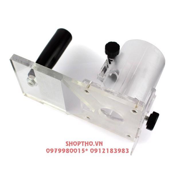 Giá đỡ kèm cốc máy phay - chuyên gọt cạnh chỉ nhựa