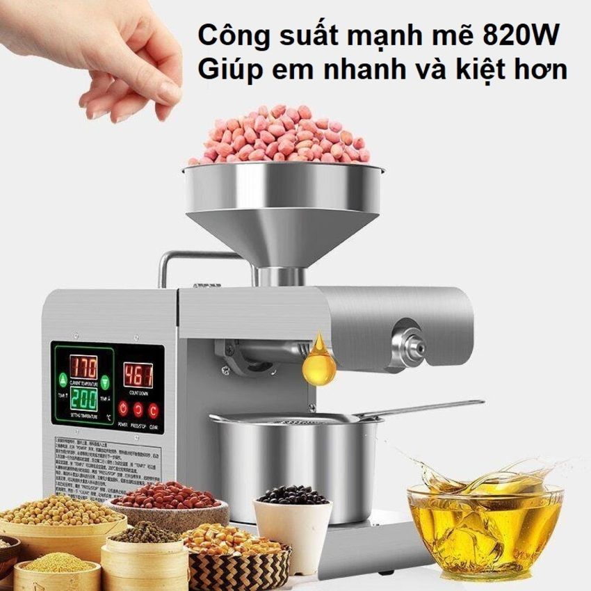 Máy ép dầu thực vật chuyên dụng thương hiệu cao cấp Septree X8S - Hàng Chính Hãng