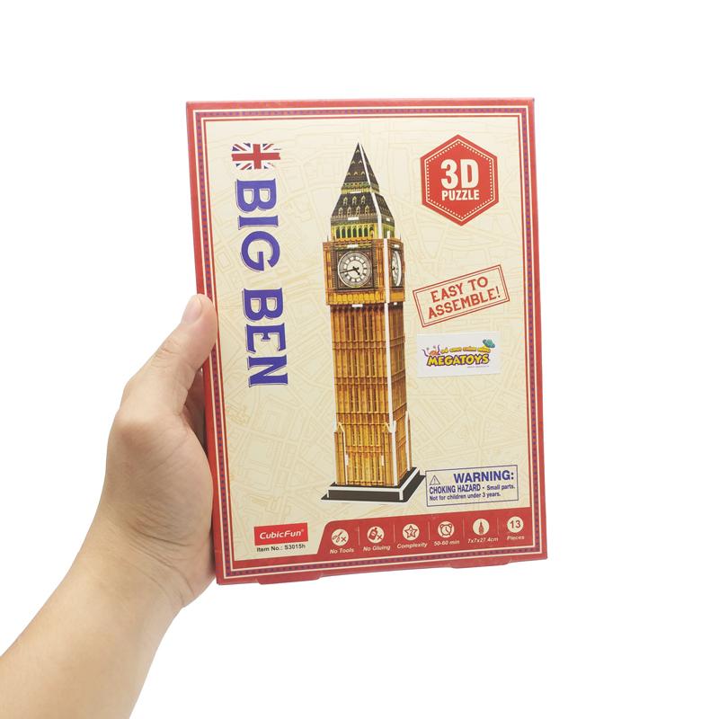 Mô Hình Giấy 3D Đồng Hồ Big Ben - Cubic Fun S3015H (13 Mảnh Ghép)