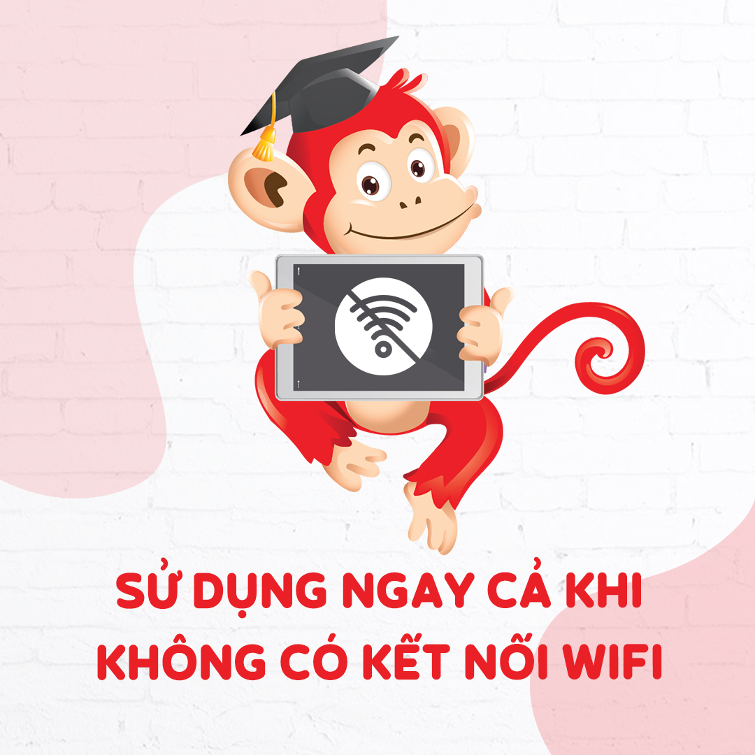 Monkey English - Bộ 2 ứng dụng dạy trẻ tiếng Anh toàn diện từ con số 0 - Monkey Junior & Monkey Stories - Gói học 1 năm