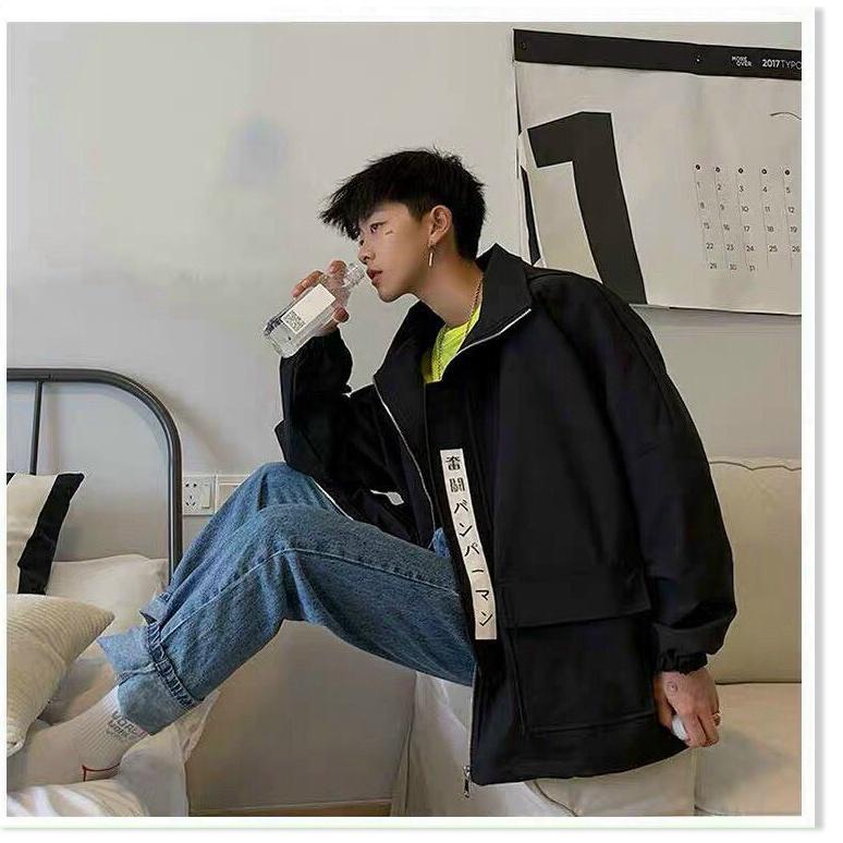 ÁO KHOÁC KAKI NAM FORM RỘNG CÓ NÓN  TÚI VUÔNG SIÊU TO, PHONG CÁCH HÀN QUỐC CUTE, HOT HÈ 2021 CHO CÁC BẠN THỜI TRANG MỚI NHẤT HIỆN NAY