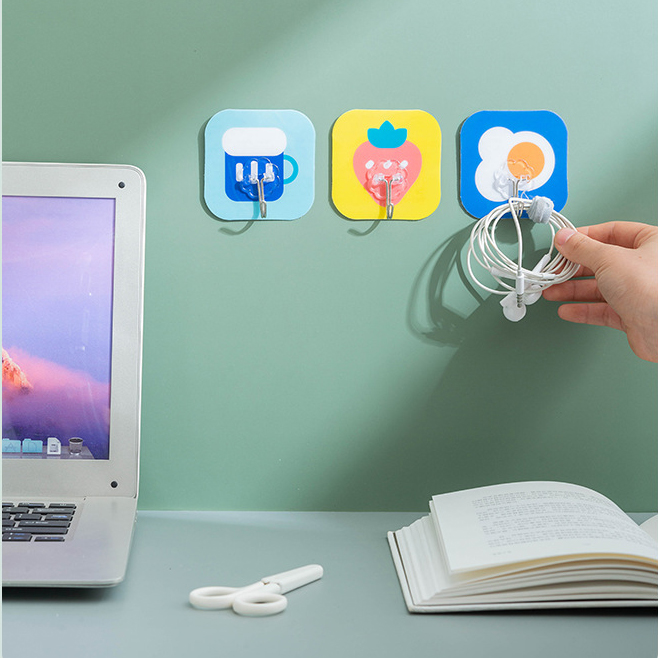Móc Dán Tường Hoạt Hình Dễ Thương