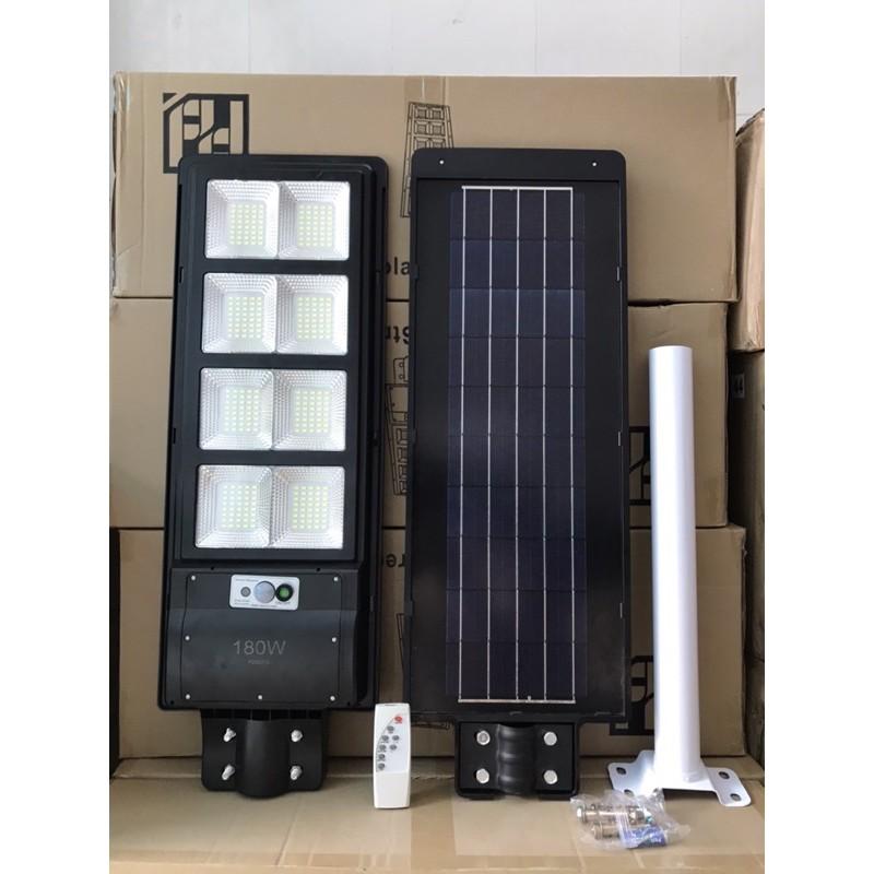 Đèn năng lượng mặt trời 180W có remote sáng liên tục chuyên công trình đèn đường, sân vườn, trụ cổng chống nước IP67