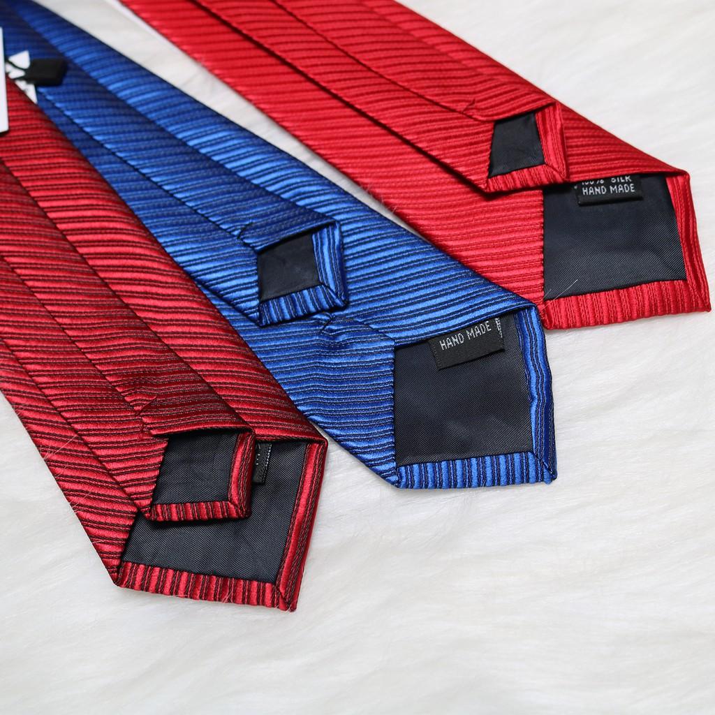 Cà vạt nam đen KING công sở bản nhỏ 6cm vải slik lụa style hàn quốc cao cấp C013