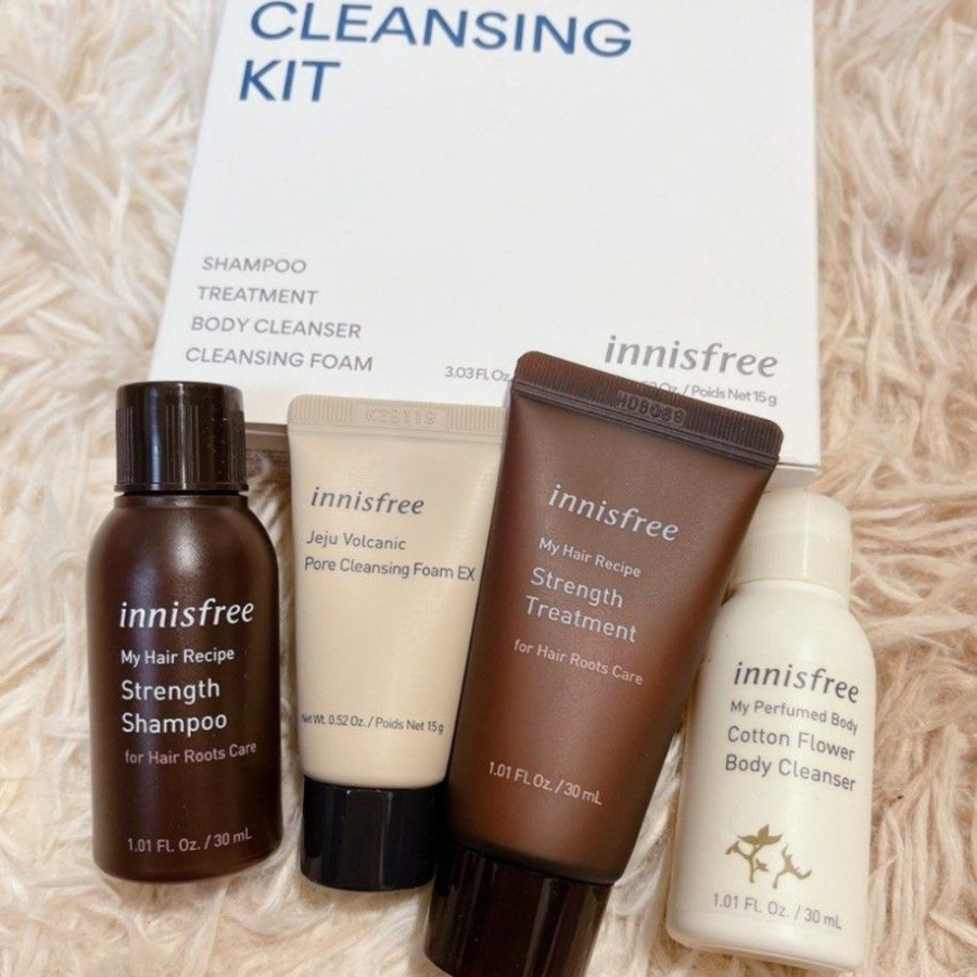 Set du lịch chăm sóc tóc và cơ thể Innisfree