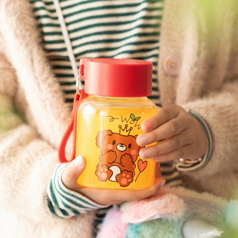 Bình thủy tinh Fashion có quai móc siêu cute 350ml