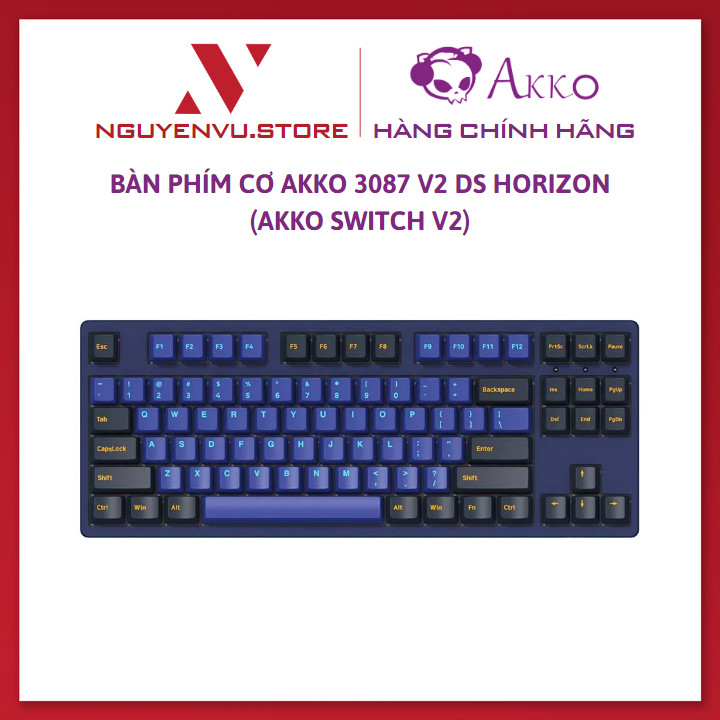 Bàn phím cơ AKKO 3087 v2 DS Horizon /  AKKO 3108 v2 DS Horizon (Akko switch v3) - Hàng Chính Hãng