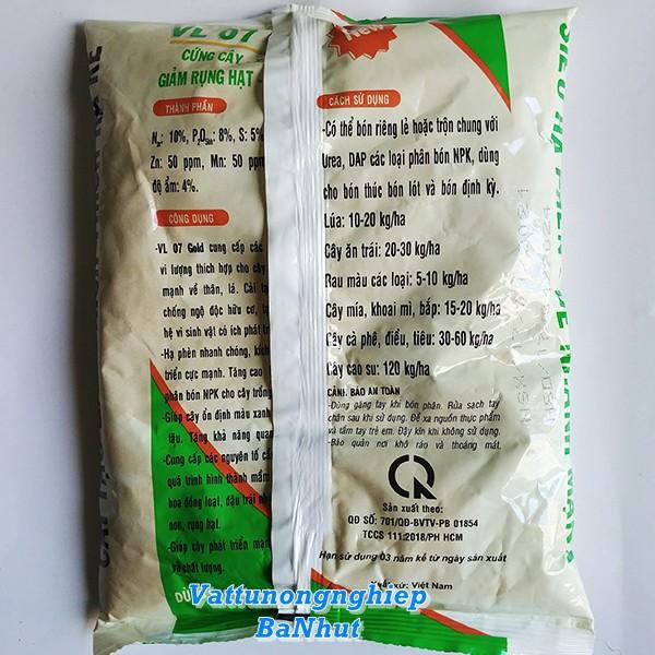 Phân Bón Đầu Bò VL 07 Gold Bổ Sung Trung Vi Lượng, Kích Thích Ra Rễ, Cứng Cây, Xanh Lá Túi 1KG