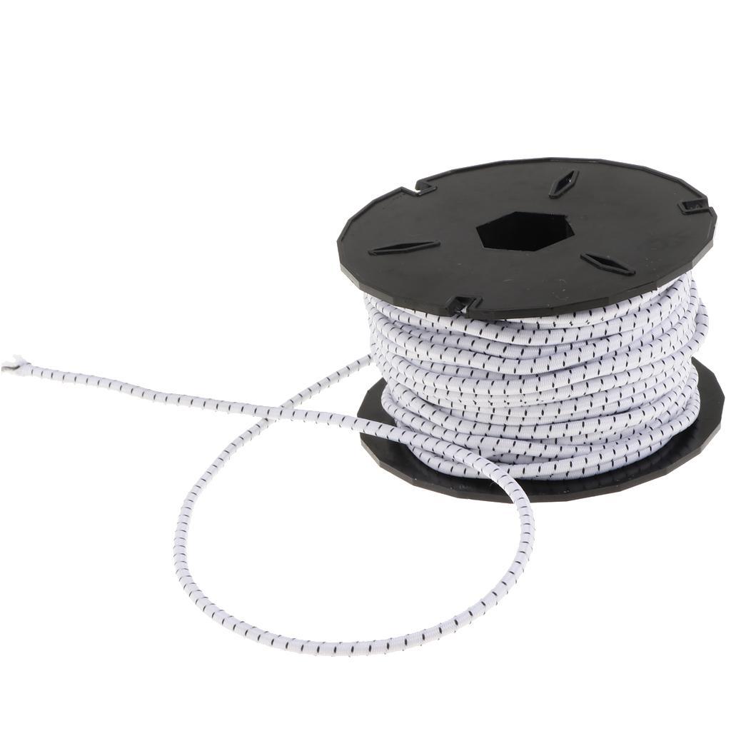 Elastic Cord Kayak Boat Marine Heavy Duty Shock Rope Tie Down White