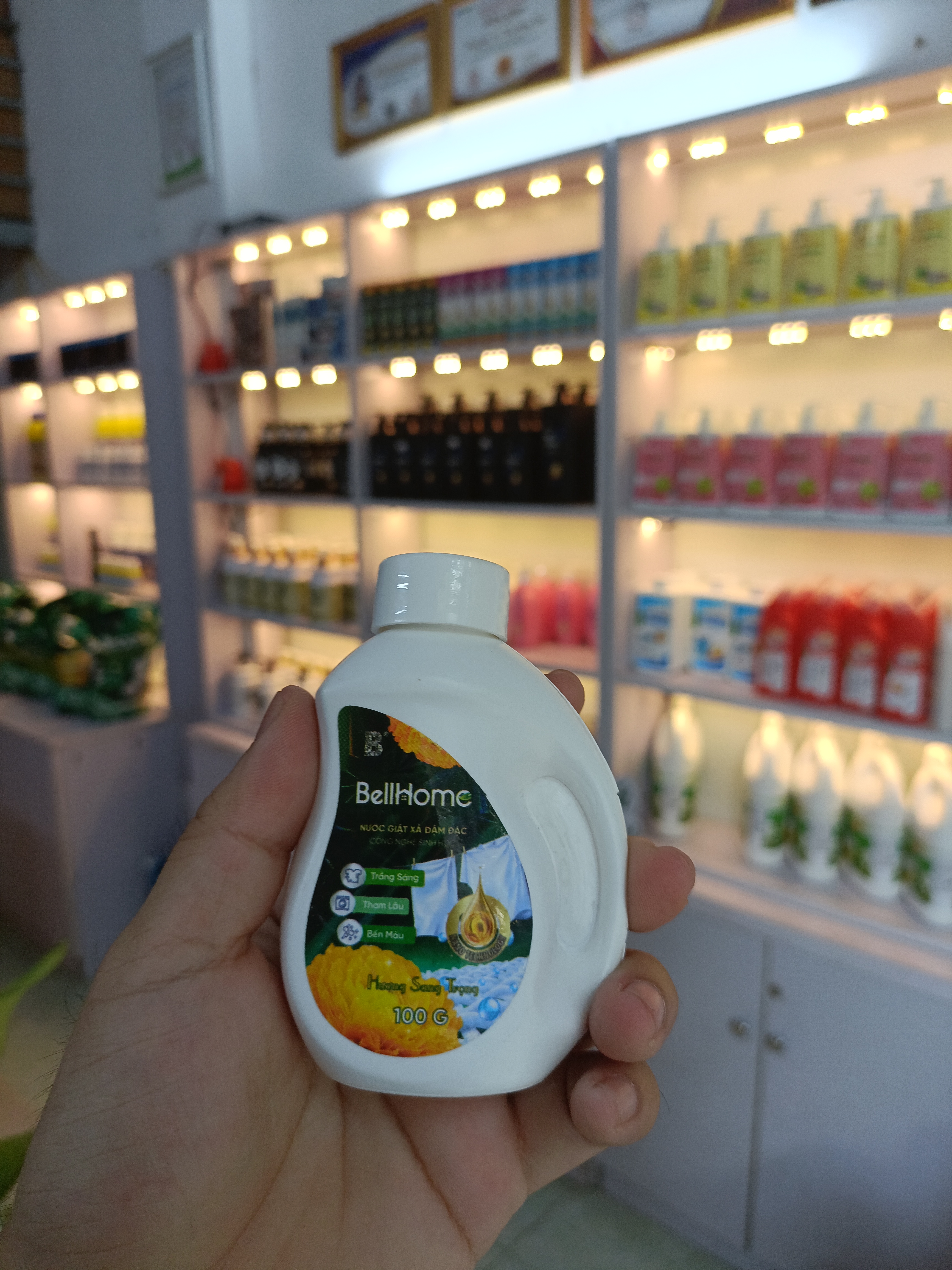 Nước Giặt Xả Công Nghệ Sinh Học Bell Home Hương Sang Trọng 100G