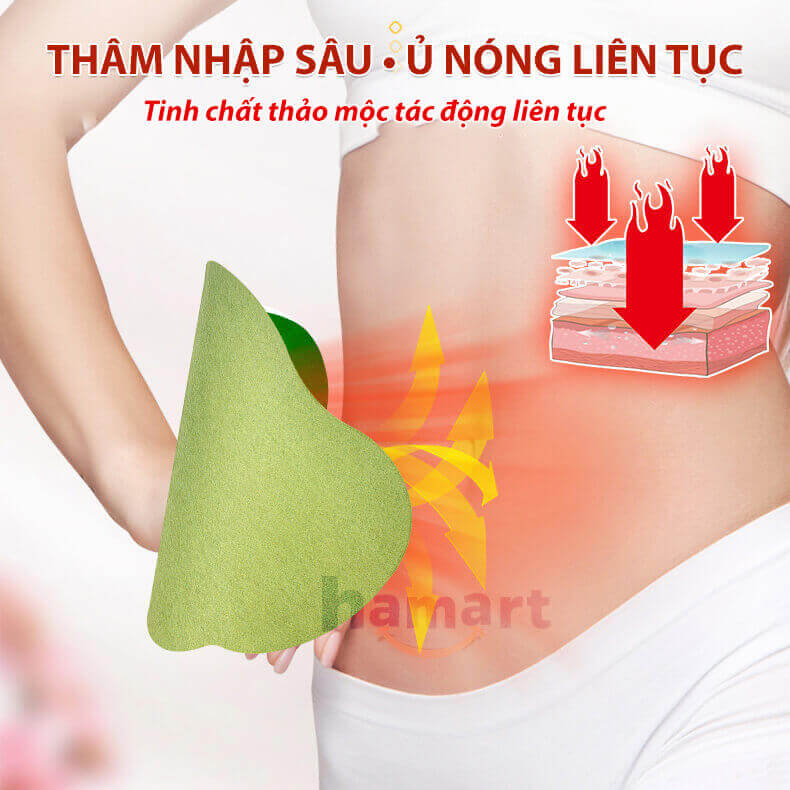 Hộp 12 Miếng Dán Ngải Cứu Tan Mỡ Eo Bụng Thon Gọn Detox Thải Độc Cơ Thể Hiệu Quả Tiện Lợi