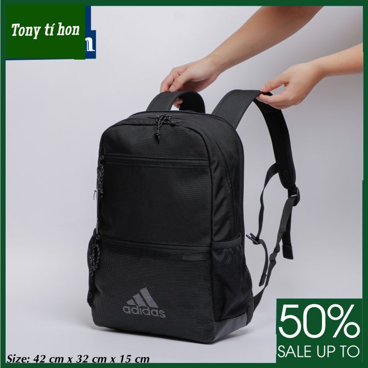 Tony tí hon - Balo ADD logo in mặt trước phối lưới có ngăn laptop riêng