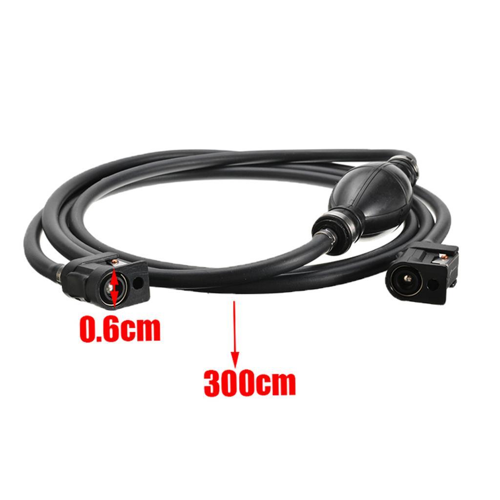 6mm Fuel Line Gas Hose Primer Bulb Outboard Motor Tank Connector For Yamaha
