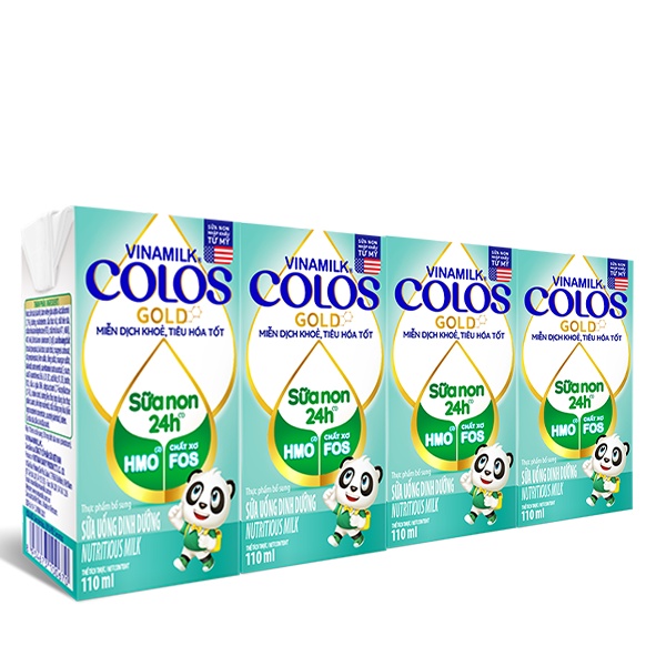 Lốc 4 Hộp Sữa uống dinh dưỡng Vinamilk ColosGold 110ml